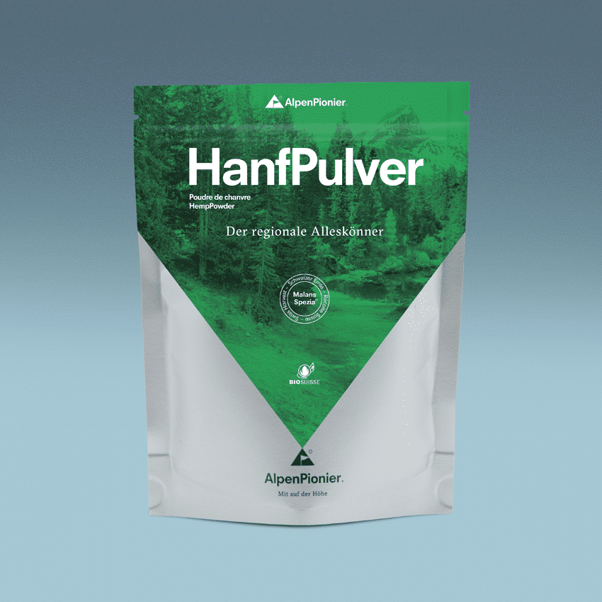 Hanfpulver 400g von AlpenPionier. Hanfmehl von AlpenPionier